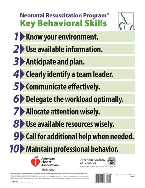 NRP Behavioral Skills Poster (Poster, 8th)