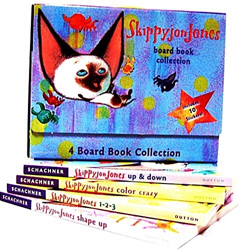 [중고] Skippyjon Jones 4 Board Book Collection with Stickers (Hardcover)