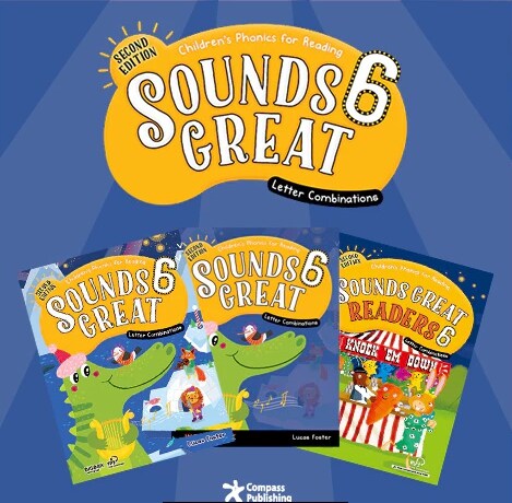 Sounds Great 6 Letter Combinations Set (Students Book + Workbook + Readers) (2nd Edition)