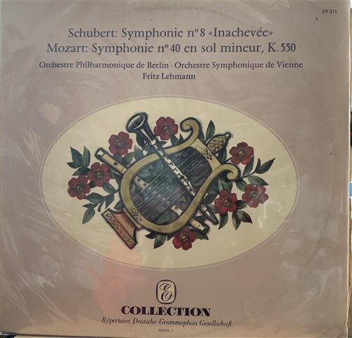 [중고] [LP/수입] Schubert Symphony No 8 Mozart Symphony No40 Fritz Lehmann