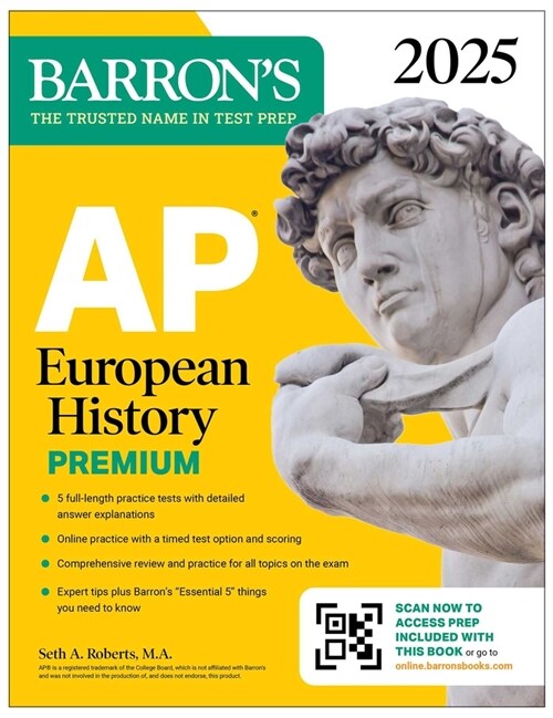 AP European History Premium, 2025: Prep Book with 5 Practice Tests + Comprehensive Review + Online Practice (Paperback)