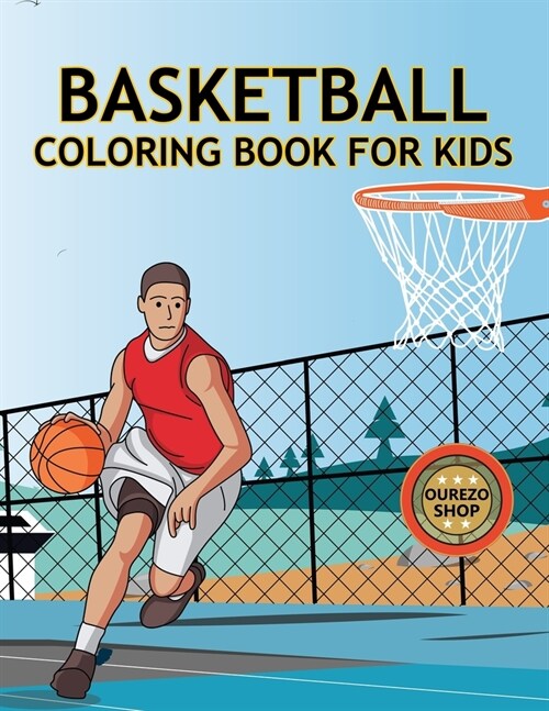 Basketball Coloring Book For Kids (Paperback)