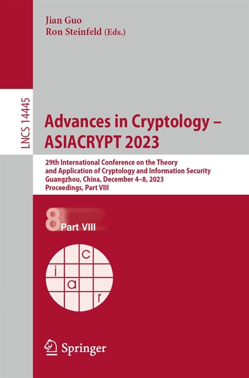 알라딘 Advances in Cryptology Asiacrypt 2023 29th International