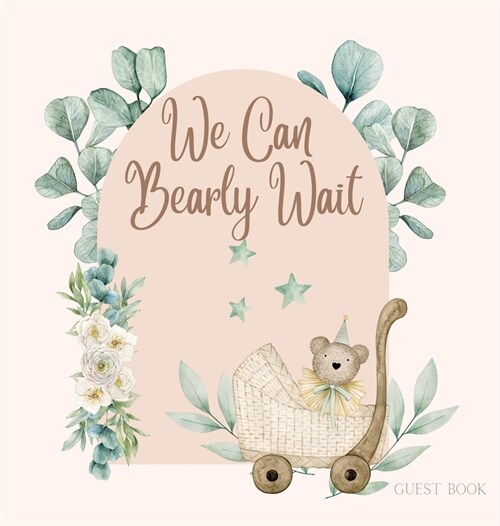 Bear Baby Shower Guest Book (hardback) (Hardcover)