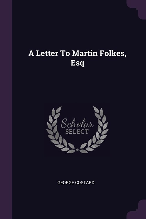 A Letter To Martin Folkes, Esq (Paperback)
