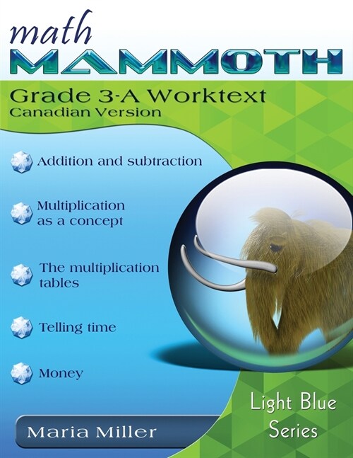 Math Mammoth Grade 3-A Worktext, Canadian Version (Paperback)