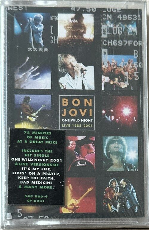 [중고] (미개봉 TAPE) bon jovi one wild night