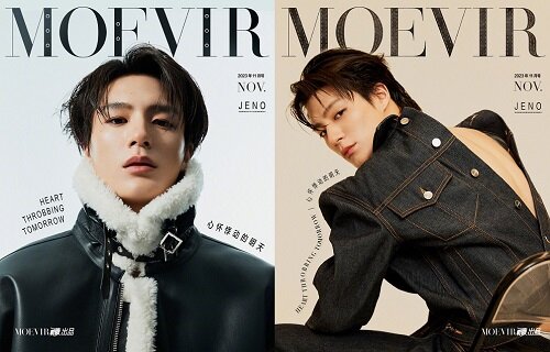 [C형] MOEVIR (중국) 2023년 11월 : NCT 제노 (A형 잡지 + B형 잡지 + 포토카드 5장)