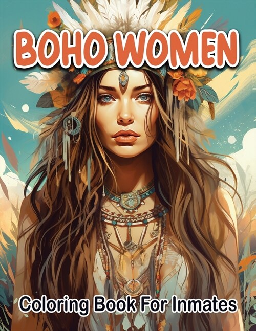 Boho woman coloring book for inmates (Paperback)