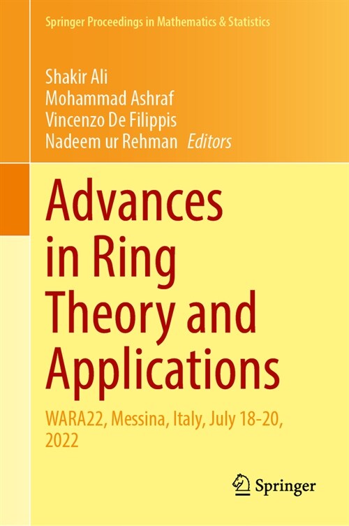 Advances in Ring Theory and Applications: Wara22, Messina, Italy, July 18-20, 2022 (Hardcover, 2024)