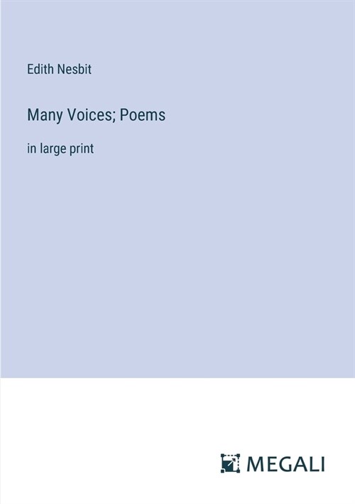 Many Voices; Poems: in large print (Paperback)