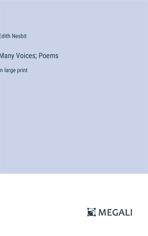 Many Voices; Poems: in large print (Hardcover)