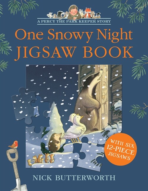 One Snowy Night Jigsaw Book (Board Book)