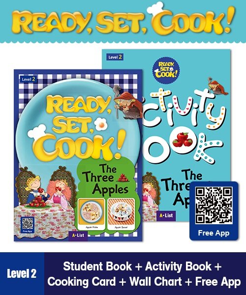 Pack-Ready, Set, Cook! 2 : The Three Apples (Student Book + App QR + Workbook)