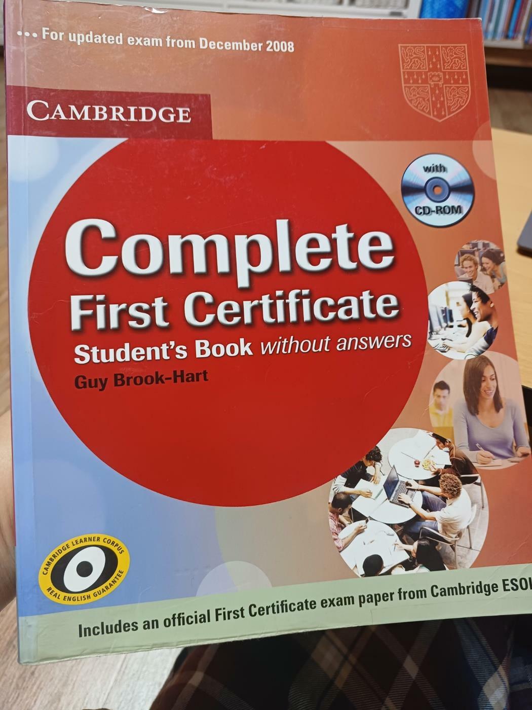 [중고] Complete First Certificate Student‘s Book with CD-ROM (Package)