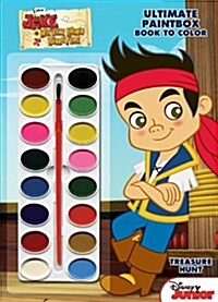 Disney Jake and the Never Land Pirates Treasure Hunt Ultimate Paint Box Book to Color [With Paint Brush and Paint] (Paperback)