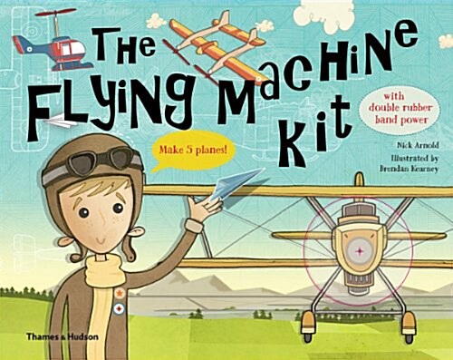 The Flying Machine Kit : Make 5 Planes! (Multiple-component retail product, boxed)