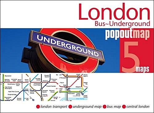 London Bus and Underground Popout Map (Sheet Map, folded)