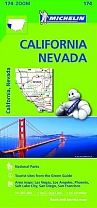 California Nevada Zoom Map 174 (Hardcover)