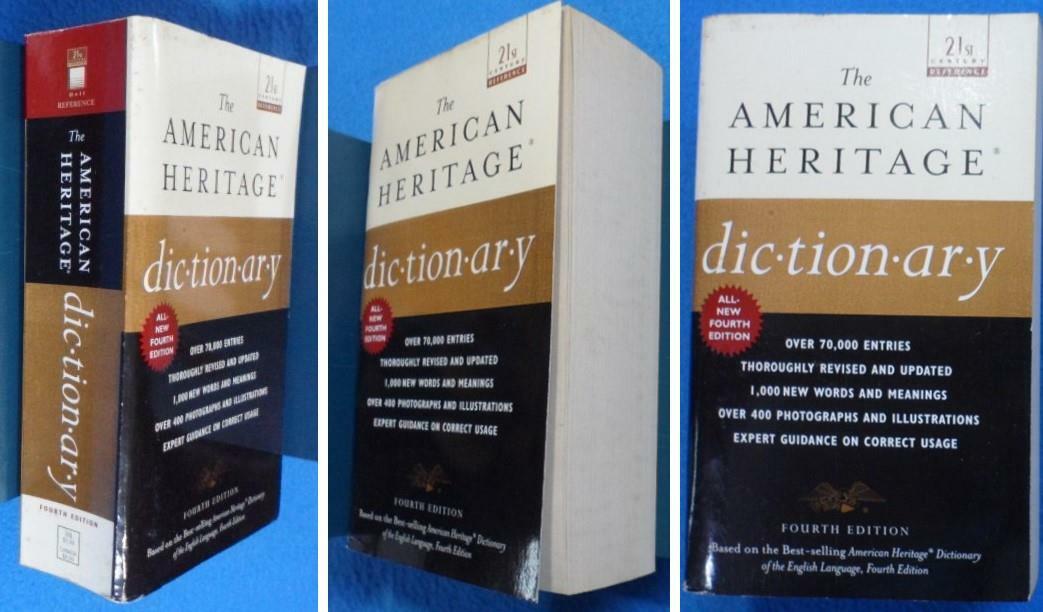 [중고] American Heritage Dictionary (Paperback, 4th, Reissue)