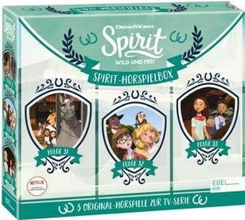 Spirit, wild und frei - Horspiel-Box. Folge.31-33, 3 Audio-CD (CD-Audio)