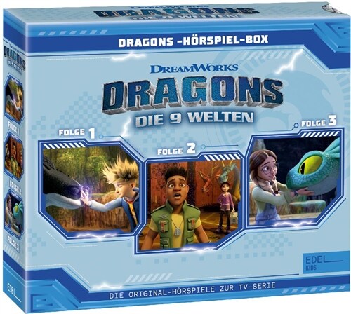 Dragons - Die 9 Welten. Folge.1-3, 3 Audio-CD (CD-Audio)