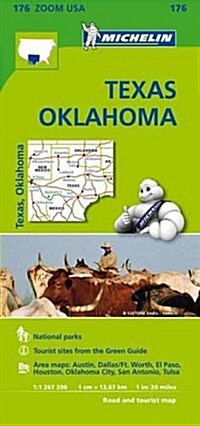Texas - Oklahoma Zoom Map 176 (Hardcover)