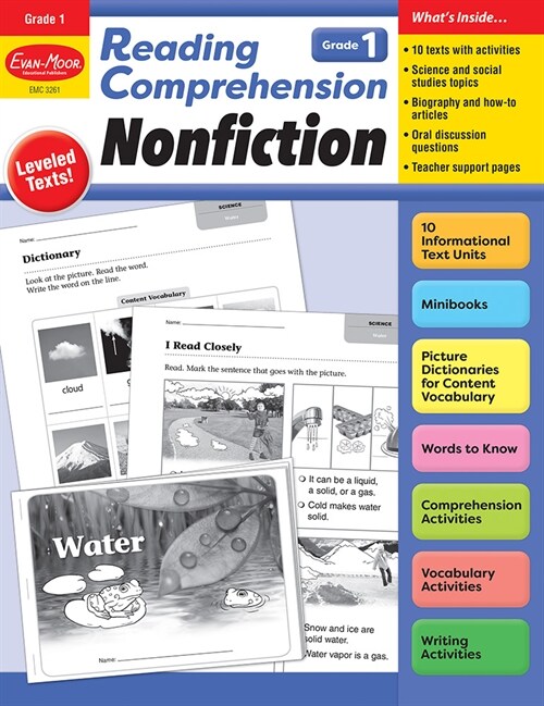Reading Comprehension: Nonfiction, Grade 1 Teacher Resource (Paperback)