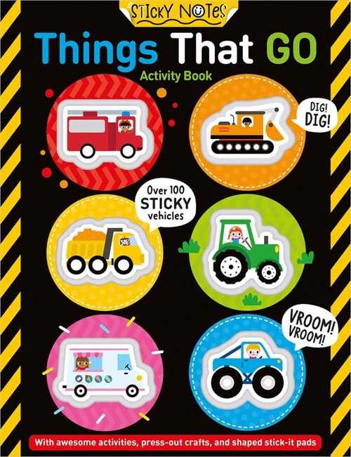 Sticky Notes Things That Go Activity Book (Paperback)