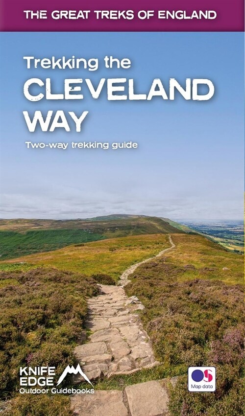 Trekking the Cleveland Way: Two-Way Guidebook with OS 1:25k Maps: 20 Different Itineraries (Paperback)