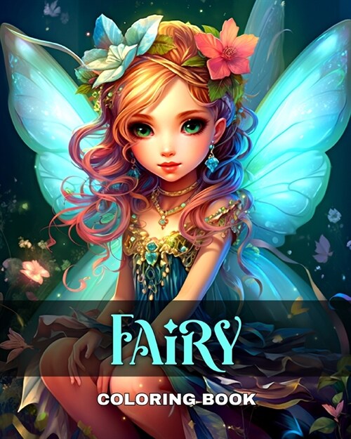 Fairy Coloring Book: Fantasy Fairy Coloring Pages for Adults and Teens (Paperback)