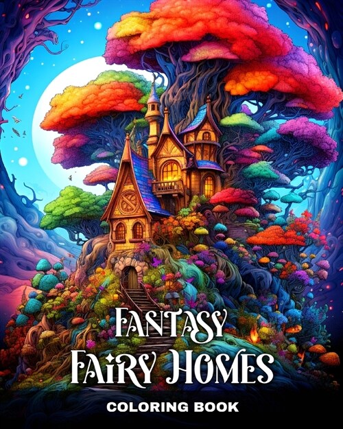 Fantasy Fairy Homes Coloring Book: Magical Fairy House Coloring Pages for Adults and Teens with Whimsical Designs (Paperback)