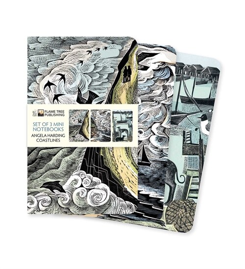 Angela Harding: Coastlines Set of 3 Mini Notebooks (Notebook / Blank book)