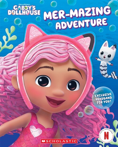 Mer-Mazing Adventure (Gabbys Dollhouse Headband Book #2) (Paperback)