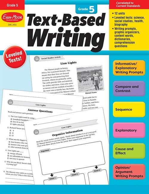 Text-Based Writing, Grade 5 Teacher Resource (Paperback)
