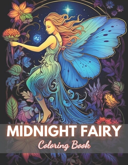 Midnight Fairy Coloring Book: High-Quality and Unique Coloring Pages (Paperback)