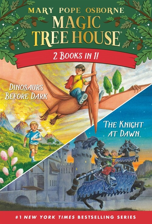 Magic Tree House 2-In-1 Bindup: Dinosaurs Before Dark/The Knight at Dawn (Paperback)