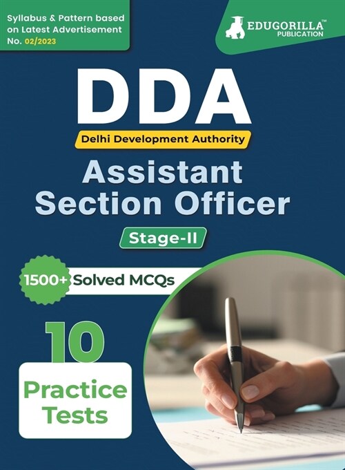 DDA (Delhi Development Authority) Assistant Section Officer Stage II (English Edition) Book 2023 - 10 Full Length Practice Mock Tests with Free Access (Paperback)