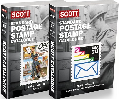 2025 Scott Stamp Postage Catalogue Volume 1: Cover Us, Un, Countries A-B (2 Copy Set): Scott Stamp Postage Catalogue Volume 1: Us, Un and Contries A-B (Paperback, 181)