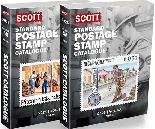 2025 Scott Stamp Postage Catalogue Volume 5: Cover Countries N-Sam (2 Copy Set): Scott Stamp Postage Catalogue Volume 5: Countries N-Sam (Paperback, 181)