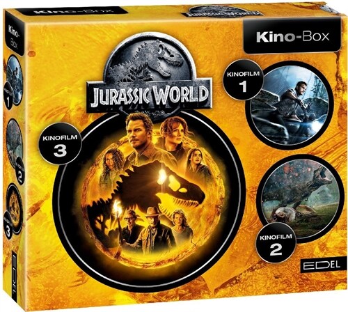 Jurassic World - Kino-Box: Die Original-Horspiele zu den Kinofilmen 1 - 3, 3 Audio-CD (CD-Audio)