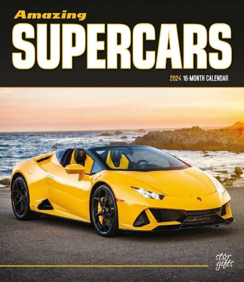 AMAZING SUPERCARS 2024 SQUARE STKR STARG (Paperback)