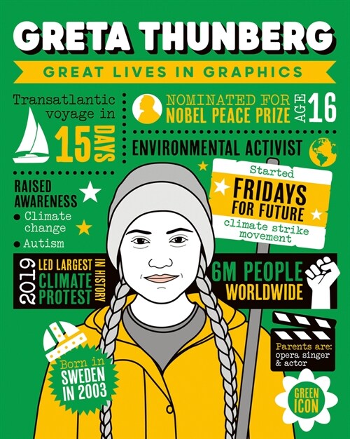 Great Lives in Graphics: Greta Thunberg (Hardcover)