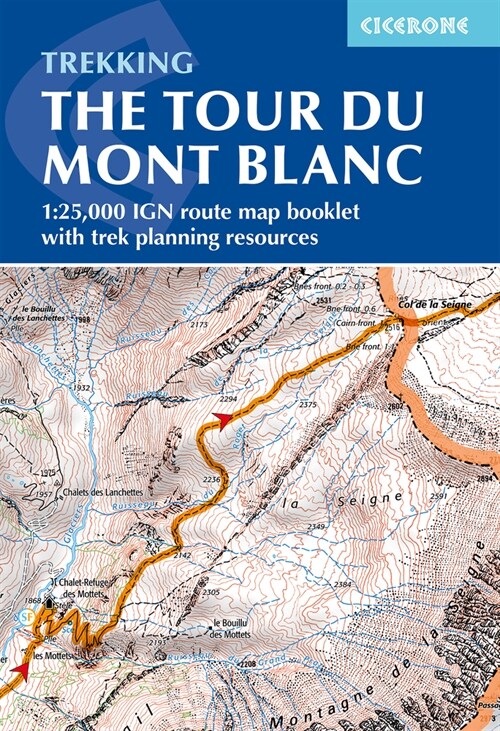 Tour du Mont Blanc Map Booklet : IGN maps and essential resources to plan your hike (Paperback)