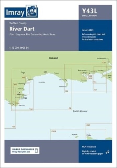 Imray Chart Y43 : Laminated River Dart (Sheet Map, flat, New ed)