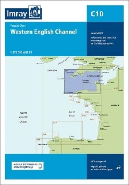 Imray Chart C10 : Western English Channel Passage Chart (Sheet Map, folded, New ed)