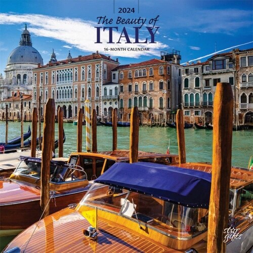 ITALY THE BEAUTY OF 2024 SQUARE STKR STA (Paperback)