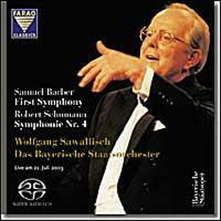 [중고] [SACD] Wolfgang Sawallisch / 바버 : 교향곡 1번 & 슈만 : 교향곡 4번 (SACD Hybrid/수입/S108019))