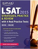 Kaplan LSAT 2015 Strategies, Practice, and Review with 4 Real Practice Tests: Book + Online [With DVD] (Paperback)