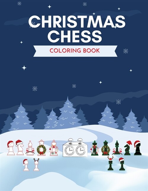 Christmas Chess Coloring Book (Paperback)